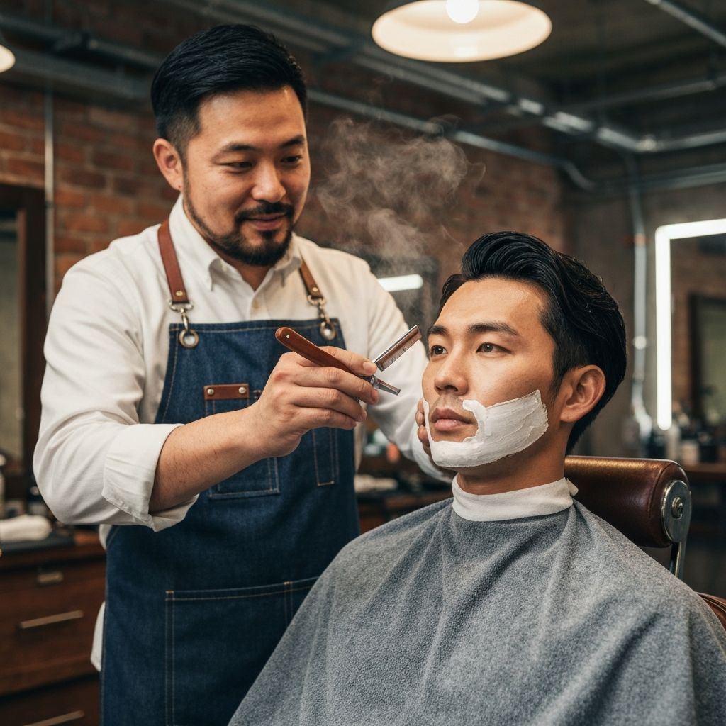 Ritual shaving at THE GENTRY